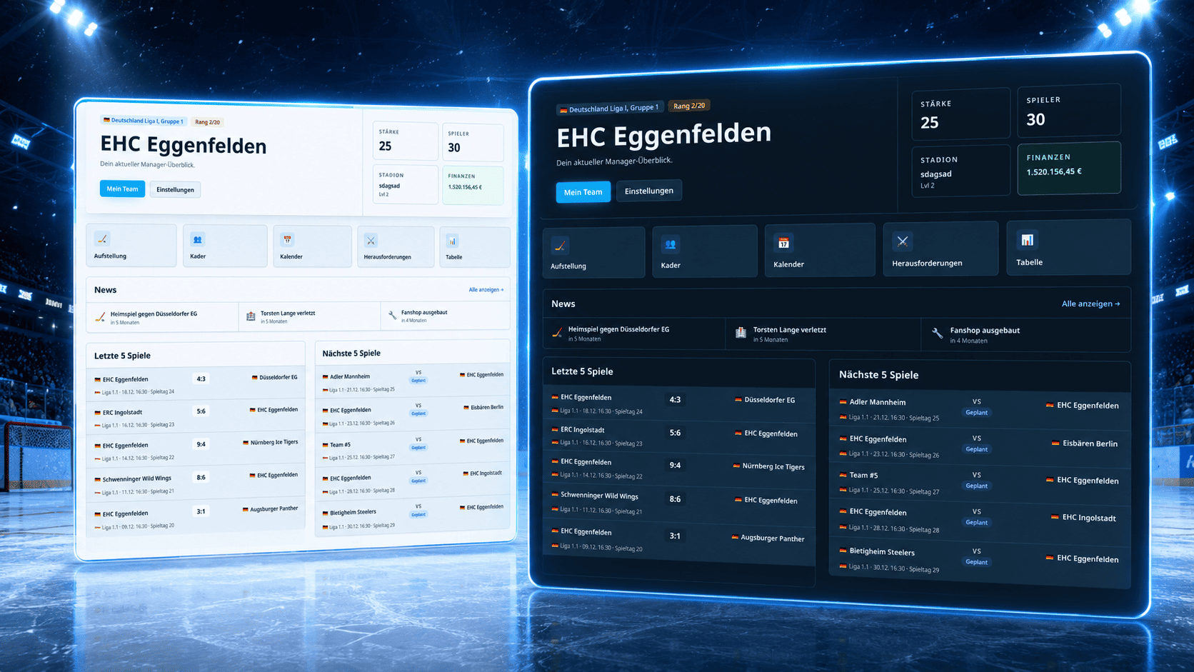 Nano Hockey Teamzentrale